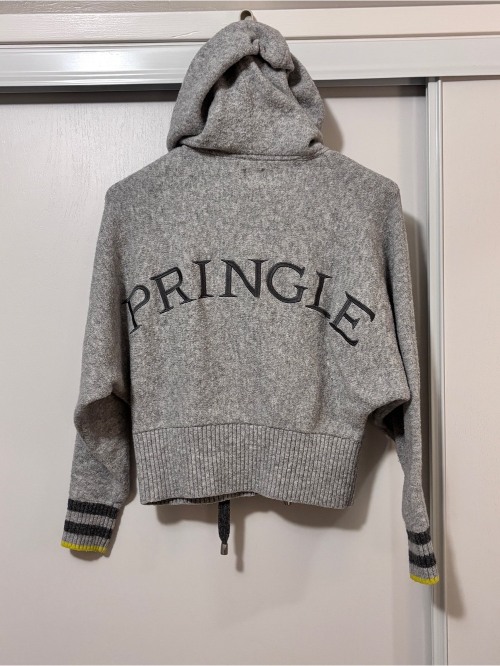 Pringle X HM Womens Pullover Hoodie Sweater Size S Preppy Academia Wool Logo